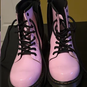 Dr. Martens Light Pink Boots with Black Accents and bouncing soles)(UK3-US4Med) thumbnail 6