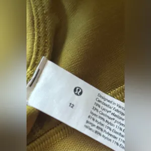 LULULEMON Nulu Cross-Front Yoga Bra *Light Support, B/C Cups Auric Gold size 12 thumbnail 3
