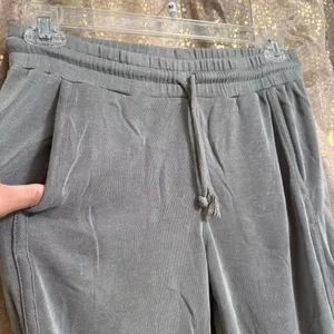 Free People Movement Back Into It Tapered Modal Olive Green Pants M thumbnail 5