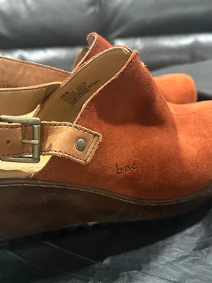 b.o.c. Suede Slingback Clog in Rust Orange Size 10 thumbnail 8