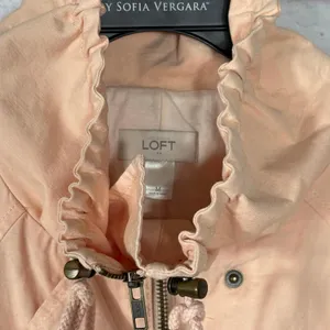 LOFT Women's Medium Peach Lightweight Utility Jacket thumbnail 5