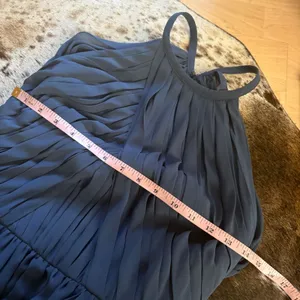 THEIA Allison Backless High Neck Bridesmaid‎ Dress in Denim Slate Blue Sz 10 thumbnail 9