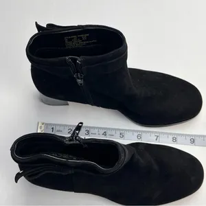 Kate‎ Spade Madelaine Womens Size 6B 6 Black Leather Suede Heeled Bootie Strap thumbnail 2