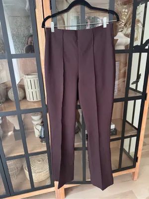 NWT SPANX Supersmooth PerfectFit Ponte Micro Flare Pants Truffle Brown high rise thumbnail 6