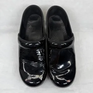 Dansko Professional Black‎ Patent Leather Clogs Womens 39 Nursing Work Shoes thumbnail 2