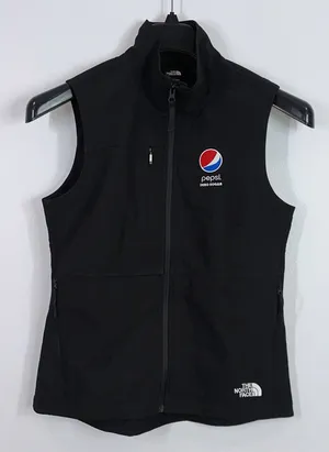 The North Face women’s soft shell full zip embroidered logo vest size small thumbnail 1