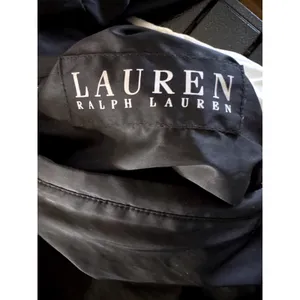 Lauren Ralph Lauren Womens‎ Black Trench Coat Hidden Button Rain Jacket Large thumbnail 11