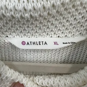 Athleta Women Breckenridge Sweater XL Ivory Top Cowl Turtleneck Long Sleeve Knit thumbnail 2