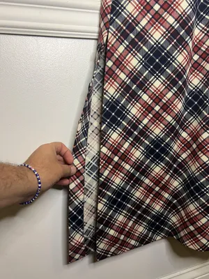 Vintage Haypence Dress Womens Medium Plaid Maxi Mod Turtleneck ILGWU USA 70s thumbnail 9