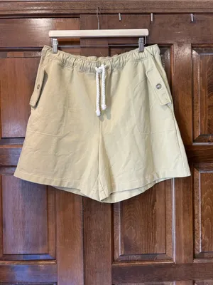 Madewell Womens‎ Large L Terry Pull-On Shorts Muted Khaki Green NJ812 Spring 23 thumbnail 2