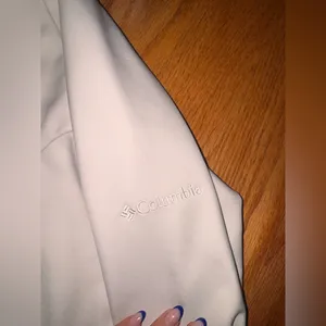 🌸 Columbia Light Gray Full-Zip Softshell Jacket thumbnail 3