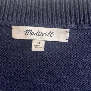 ✨Madewell Linden Scoop Sweater Dark Baltic Sz Medium Tee✨ thumbnail 7