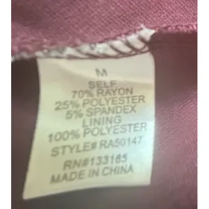 Altar’d State Dress Sz Medium Burgundy Scalloped Neckline Preppy Party Career thumbnail 9