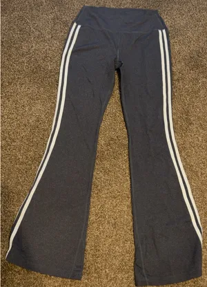 Splits59 Raquel Flared Leggings High-Waisted Grey Long thumbnail 1