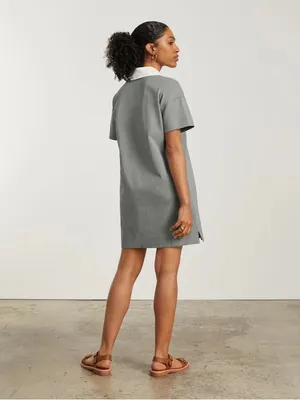 Everlane Women’s short sleeve organic cotton Polo dress sage green Size XXS NWT thumbnail 4