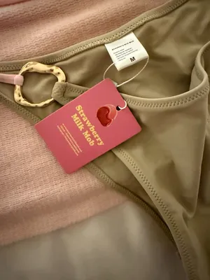 NWT NEVER WORN Strawberry Milk Mob Safari Bikini Set Medium Top Medium Bottoms thumbnail 5