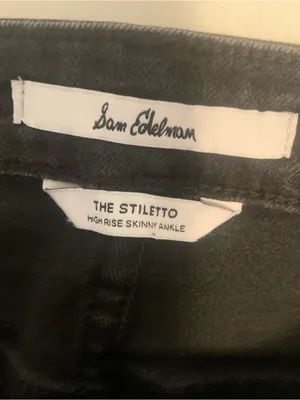 Sam Edelman High-Rise Black Women's Skinny Jeans Size 27 Stiletto thumbnail 4