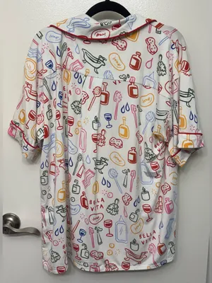 NWT Anthropologie LyreBird Briar Pajama Shirt | ModaLuxe Sleepwear thumbnail 3