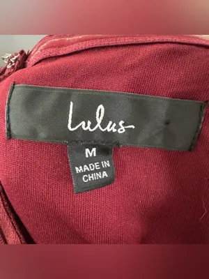 lulus Radiantly Stunning‎ Wine Red Burnout Off-the-Shoulder Maxi Dress Medium thumbnail 7