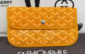 SOLD LOCALLY 🙌✨Goyard Orange/yellow Goyardine pouch Patterned Wallet thumbnail 1