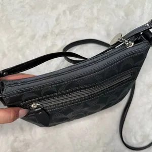 COACH Gray Silver Crossbody thumbnail 3