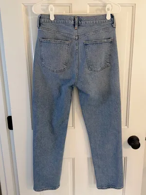 AGOLDE Women’s Size 28 Light Wash High Rise Straight Leg Jeans thumbnail 3