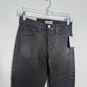 NWT L'agence‎ Margot High Rise Skinny Greystone Coated Jean Size 26 Minimalist thumbnail 3