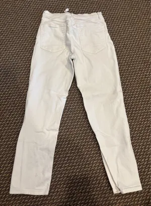 Banana Republic white straight leg jeans size 27 thumbnail 3