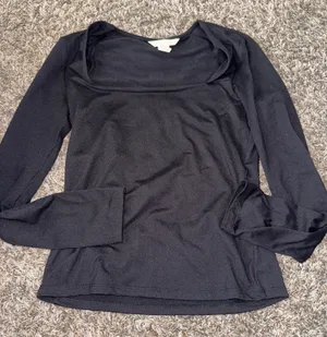 H&M Long Sleeve Top Black thumbnail 1