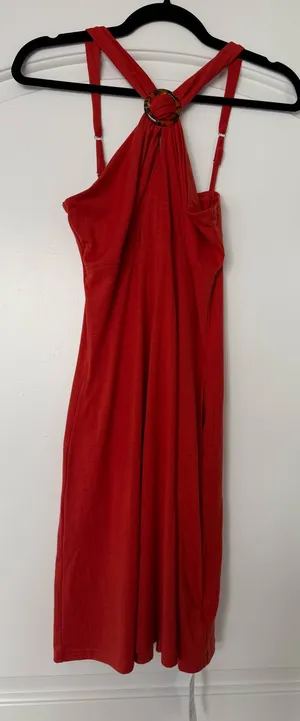NWT Orange Sundress Red thumbnail 1