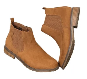Sonoma Womens Brown Faux Suede Chelsea Ankle Boots Size‎ 7.5 BRANTLEE Western thumbnail 1