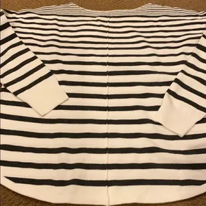 French Connection White & Grey Striped Sweater thumbnail 6
