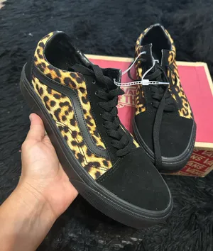 VANS old skool black suede animal print lace up shoes sneakers women’s 8.5 new thumbnail 1