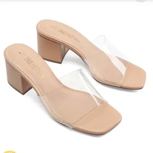 Dream Paris Open Toe Chunky Heels Sandals thumbnail 3