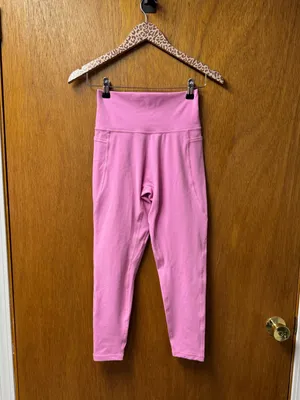LSKD Fusion High Rise 7/8 Leggings Pockets Spark Pink Medium Gym Workout Fitness thumbnail 15