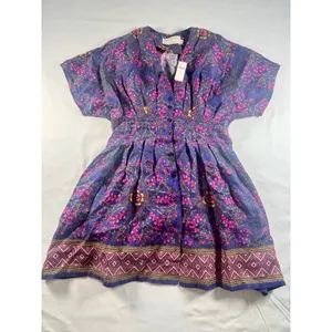 Anthropologie Tobie Mini Shirt dress By Exquise Womens Sm Floral Boho thumbnail 4