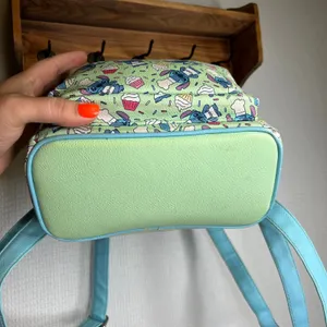 Disney Loungefly Stitch Chef Cupcake Mini Backpack‎ Green Blue thumbnail 3