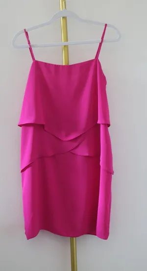 Amanda Uprichard Dress Pink Ruffle thumbnail 1