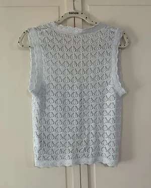 SHEIN white lace blouse thumbnail 2