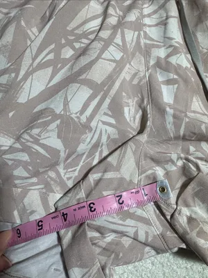 Lululemon Spring Break Away Short 4-Way Stretch 3" Shadow Leaf Light Ivory Muse thumbnail 6