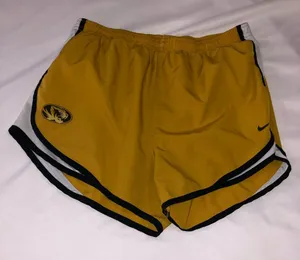 Nike Mizzou Yellow Athletic Shorts thumbnail 1