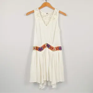Free People Light Heart Dress with Embroidered Waistline S thumbnail 7