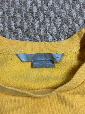 Nike Yellow Y2K Casual Crewneck Sweater Pullover Sweatshirt thumbnail 4