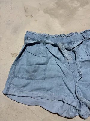 Aerie Light Blue Women's belted Shorts XL thumbnail 2