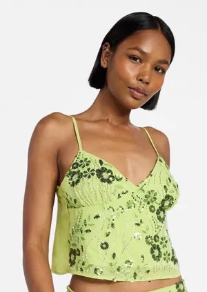 No Boundaries Beaded cami thumbnail 1