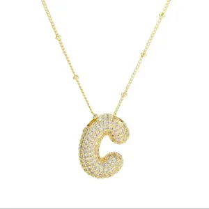 Elegant Gold Initial Necklace thumbnail 1