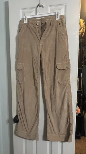 American Eagle corduroy pants, baggy, wide leg thumbnail 1