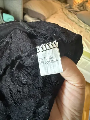 Boutique Black Lace Spaghetti Strap Camisole short top thumbnail 5