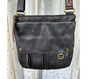 Fossil Morgan Vintage Traveler Genuine Leather Messenger Crossbody Shoulder Bag thumbnail 3
