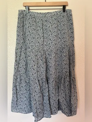 MADEWELL 100% Cotton Button-Front Tiered Maxi Skirt thumbnail 3